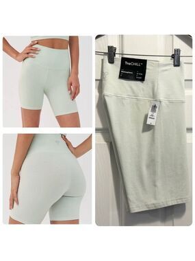 NWT Aritzia TNA Atmosphere Bike Shorts High Rise 7” Murmur Grey Size Small NEW
